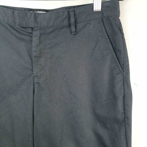 VANS Wide Leg Chino Pants‎ Black Women Size 9 Baggy Streetwear Skater Grunge - Picture 6 of 15